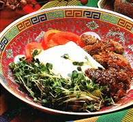 ざる豆腐の韓国風サラダ